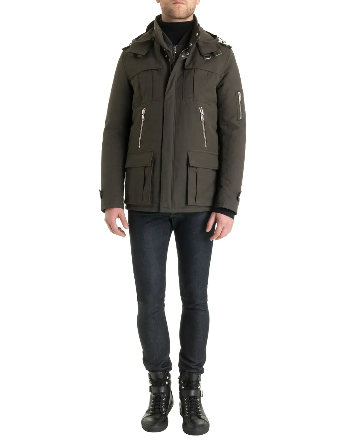 Parka vert foncé
