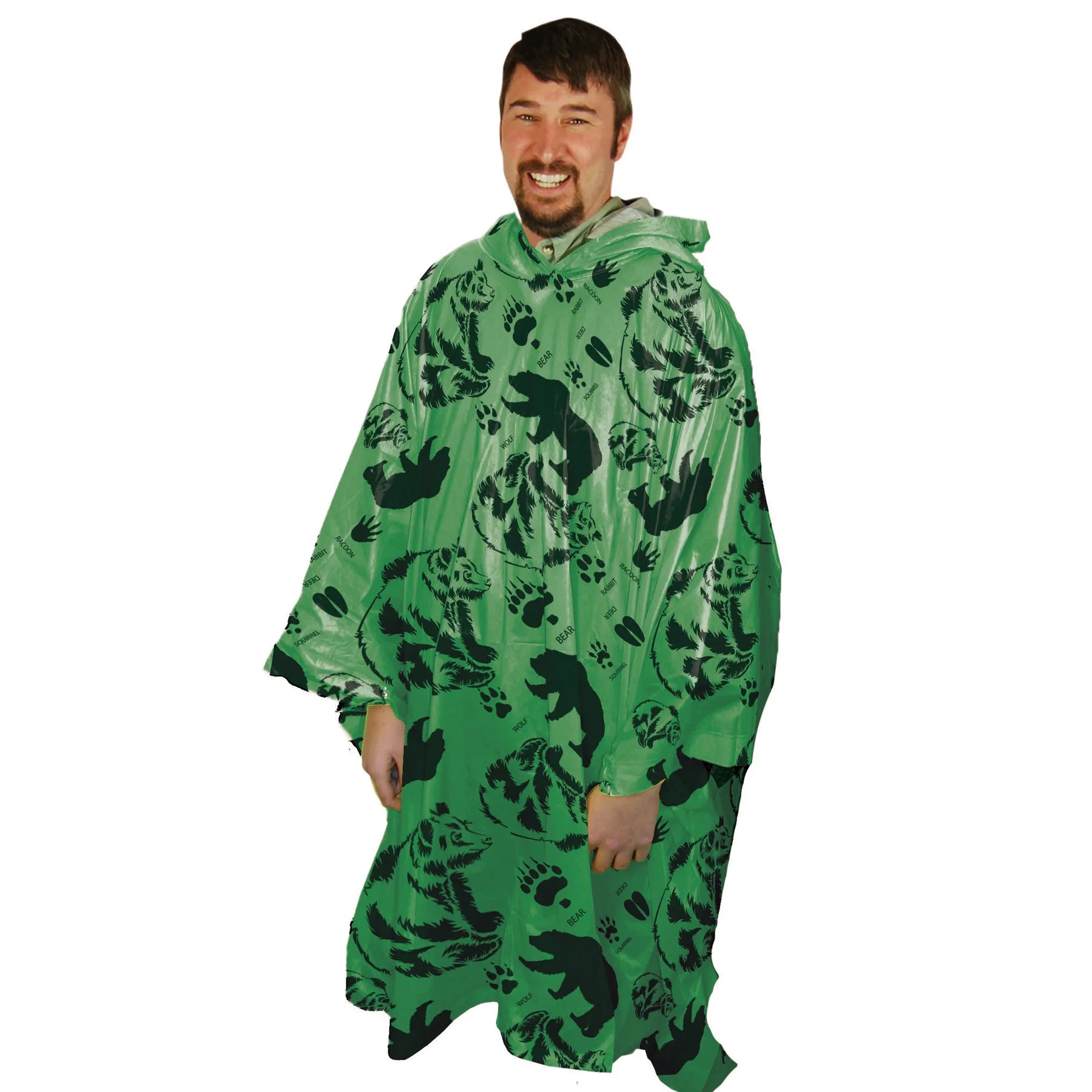 PONCHO ADULT BEAR DESIGN