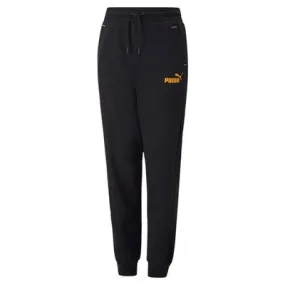 Puma pantalone in felpa con polsino Power Sweatpants FL B 670100 51 Black-Tangerine