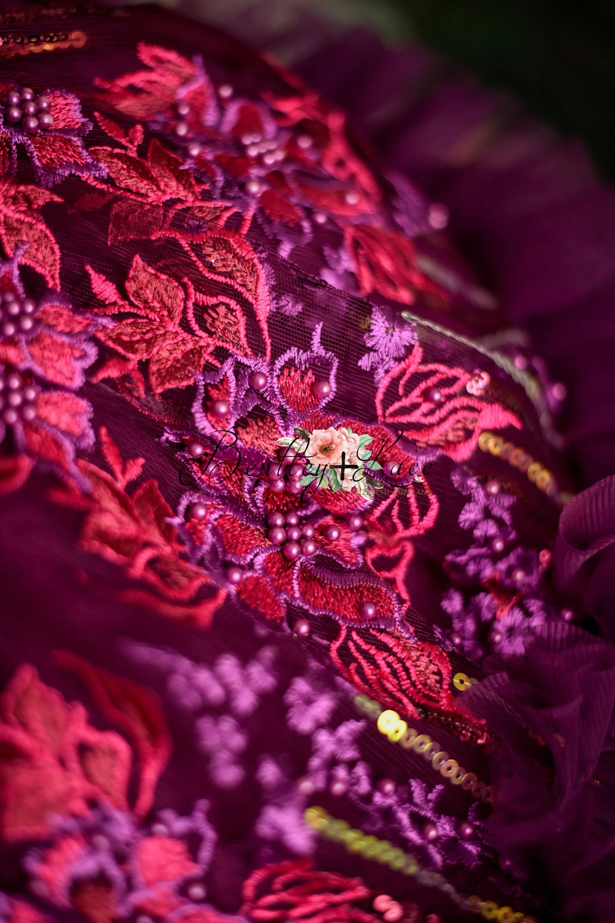 "Cotton Candy"- purple haze petal Length Dress ( 5 Year - 6 Year)