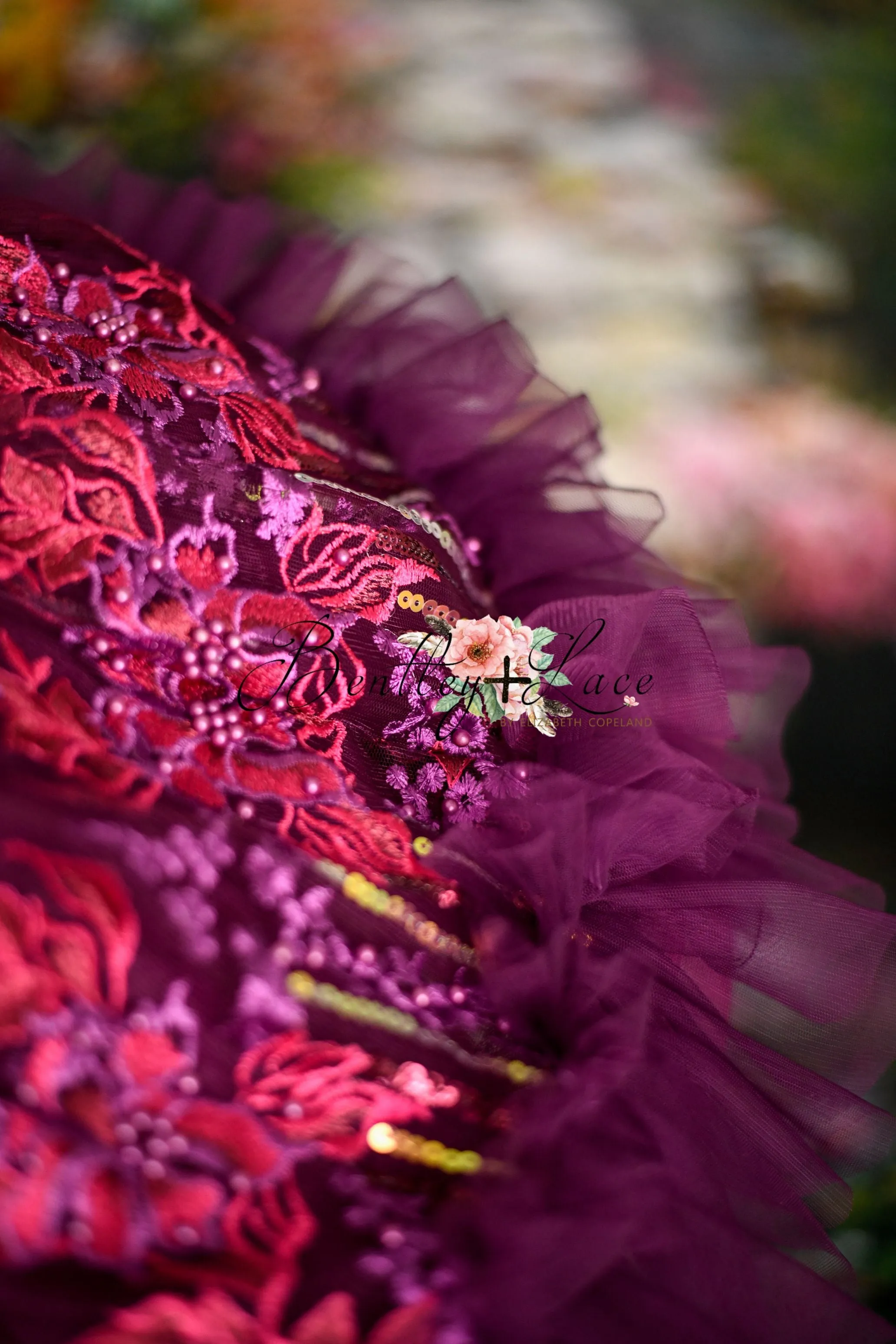 "Cotton Candy"- purple haze petal Length Dress ( 5 Year - 6 Year)