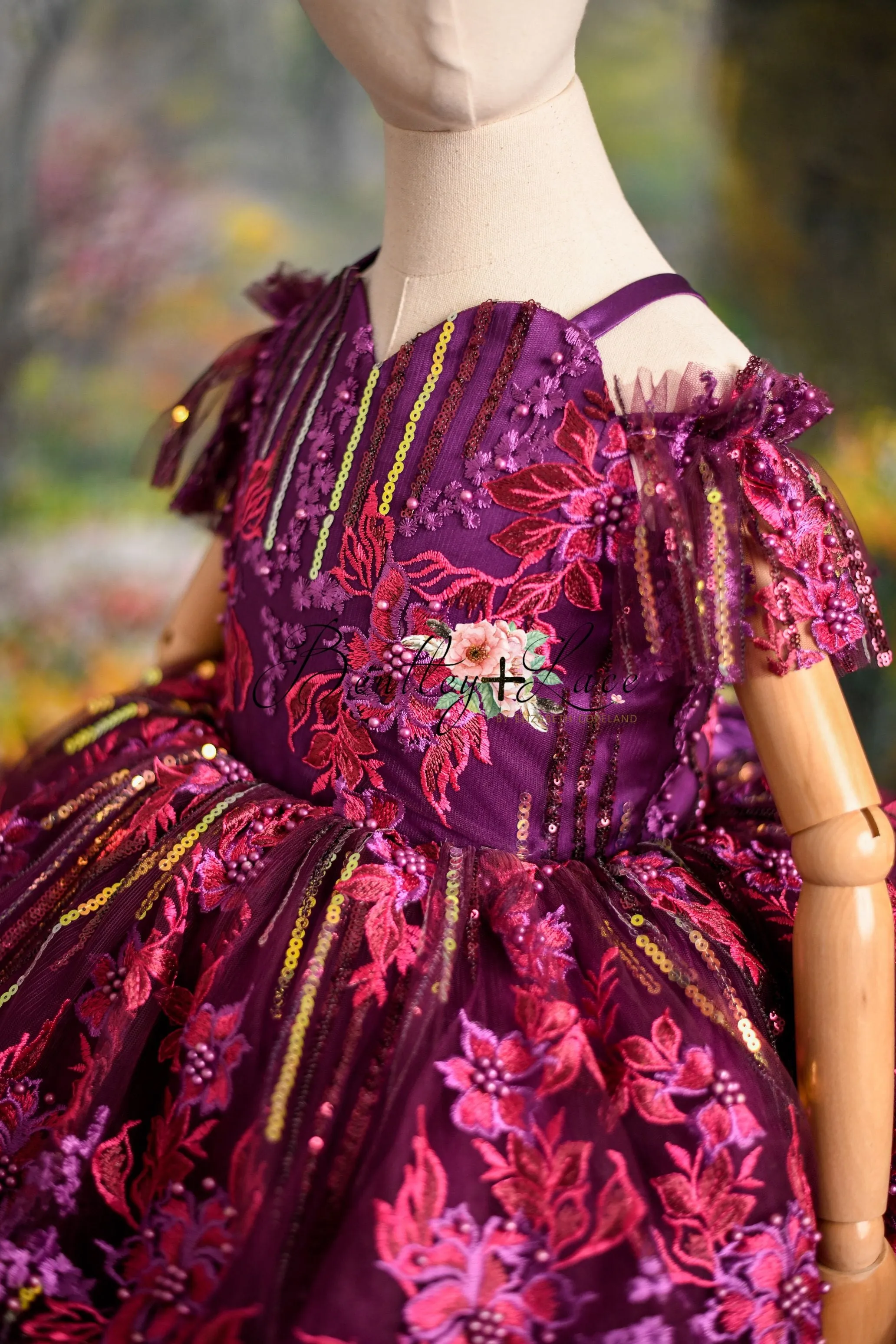 "Cotton Candy"- purple haze petal Length Dress ( 5 Year - 6 Year)