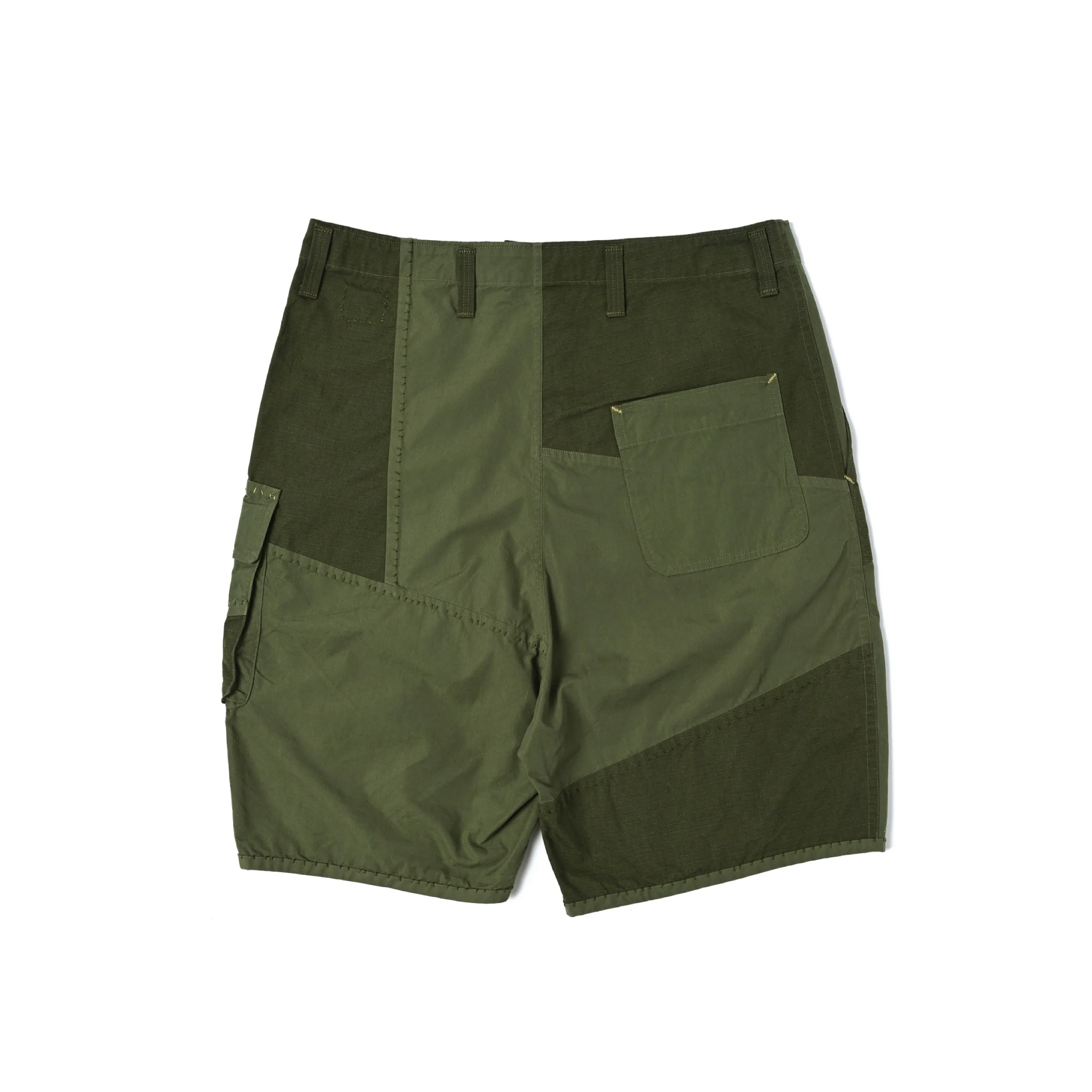 "KYOTO EXCLUSIVE" OHARIKO ARMY PATCHWORK SHORTS