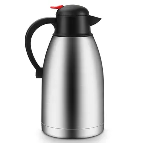 Rommeka 68oz Stainless Steel Thermal Coffee Carafe, Double Walled Vacuum Insulated Flask for Coffee, Water and Tea - Keeping Hot 12 Hour /Cold 24 Hour