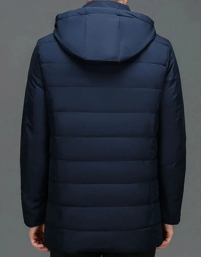 Sam Executive Parka | Stilvoller langer wasserdichter eleganter Wintermantel für Herren