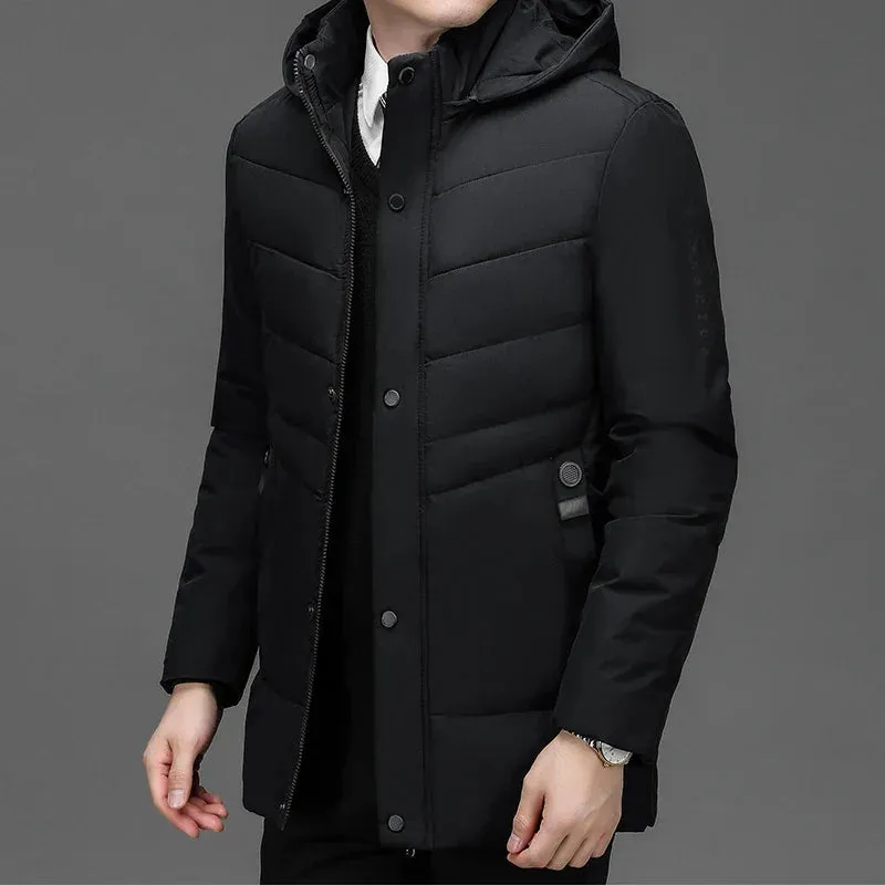 Sam Executive Parka | Stilvoller langer wasserdichter eleganter Wintermantel für Herren