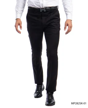 Sean Alexander Black Performance Stretch Skinny Dress Pants For Men
