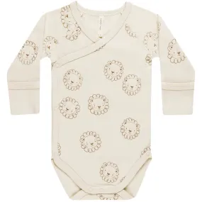 Side Snap Bodysuit in Lions by Quincy Mae