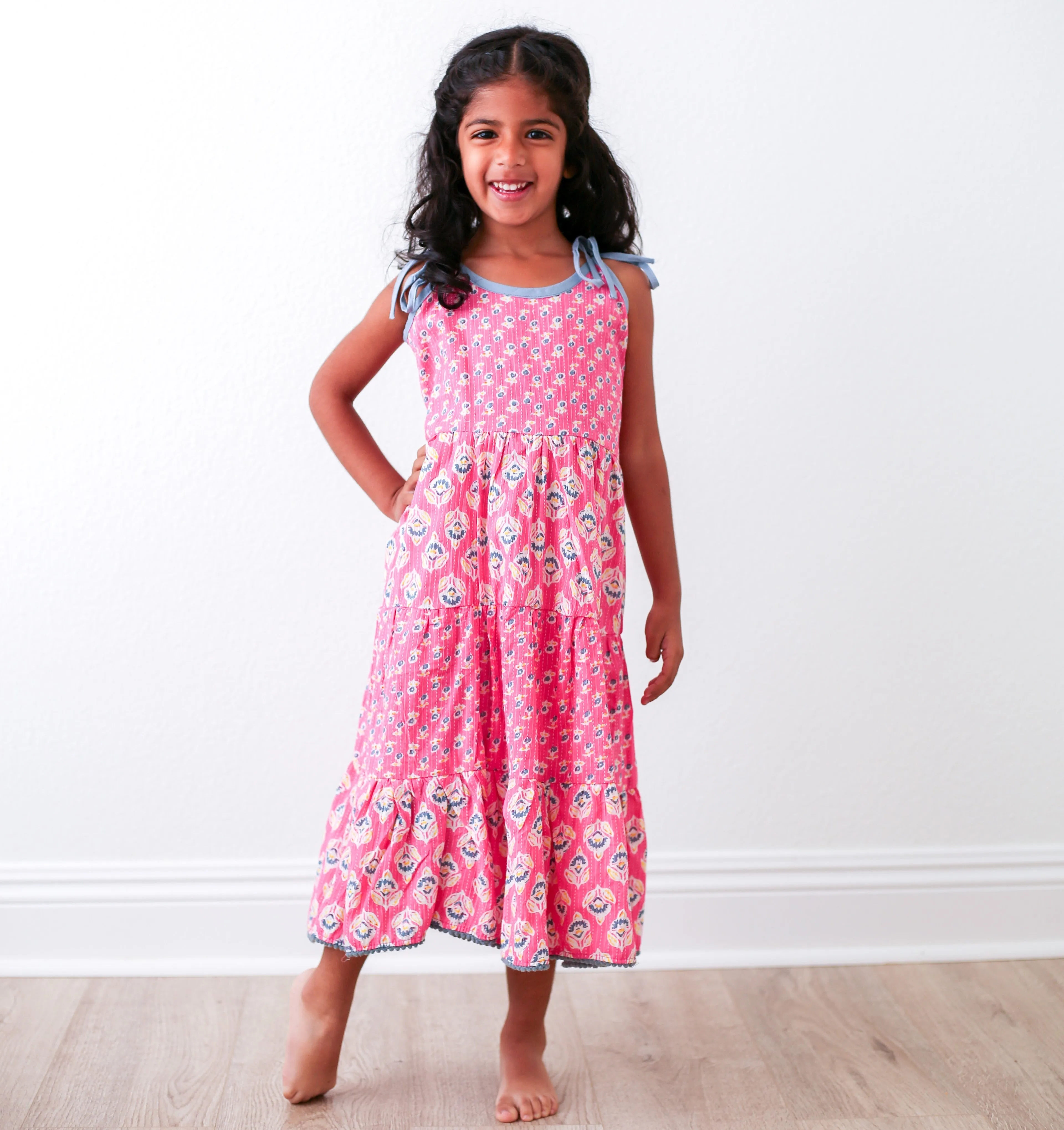 Simran Maxi Dress - Pink