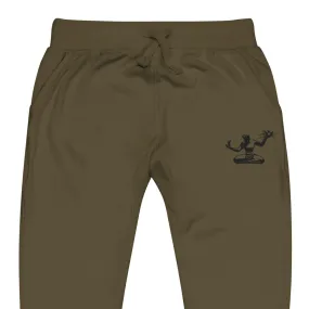 Spirit of Detroit Premium Embroidered Unisex Fleece Sweatpants - Green / Black