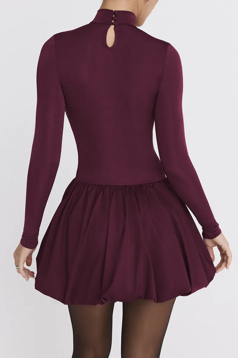 Stella Turtleneck Long Sleeve Sexy Mini Dress