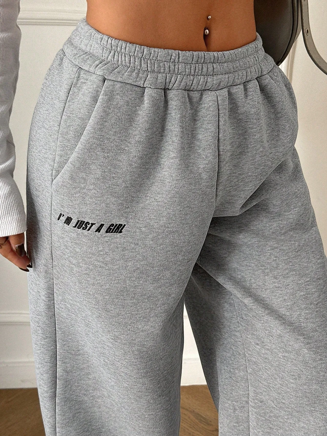 SXV I'M JUST A GIRL Women's Drawstring Sweatpants With Pocket