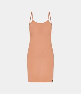 Tan bamboo slip dress