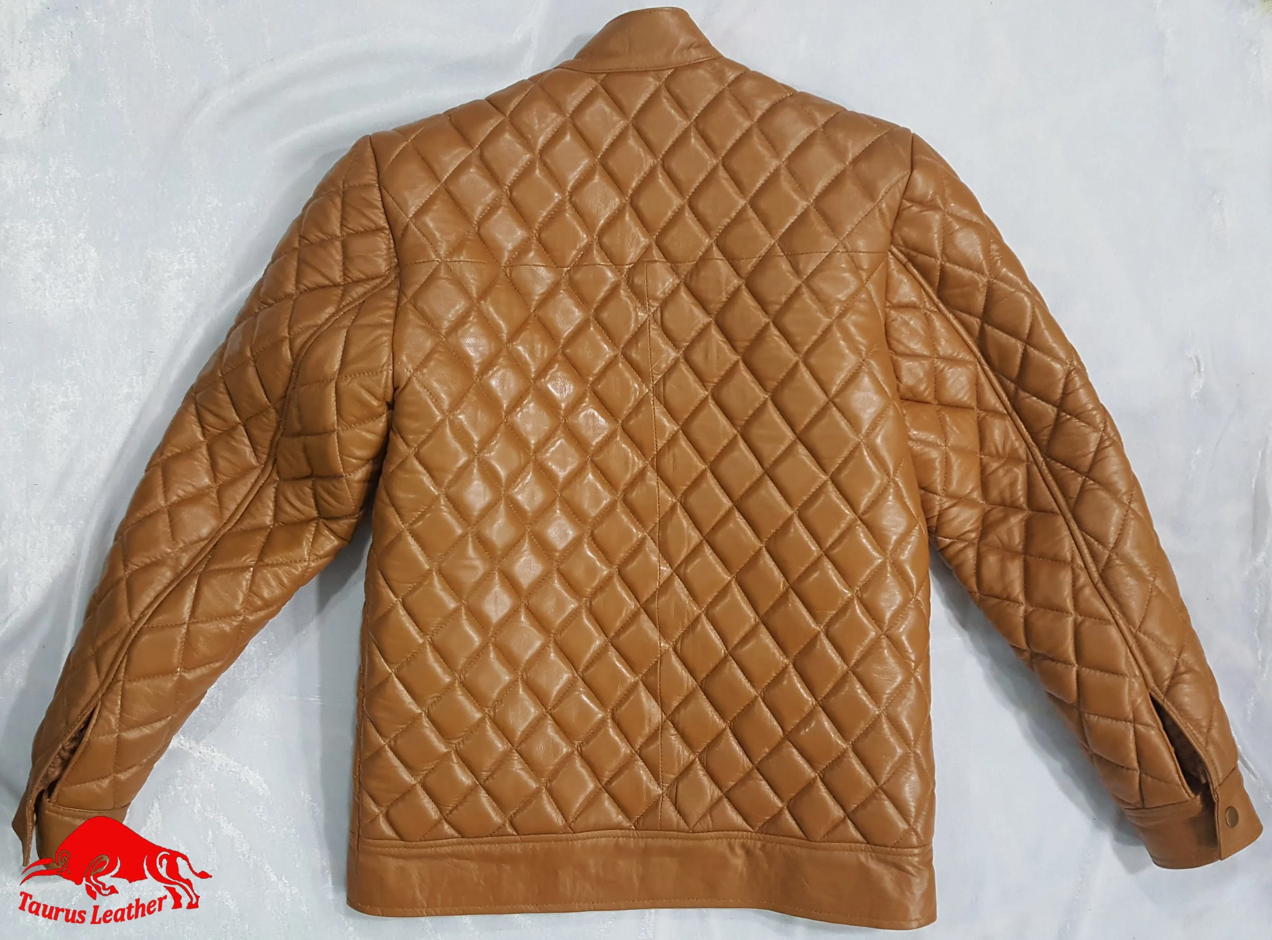 TAURUS LEATHER Quilted Sheep Leather Tank Color Jacket