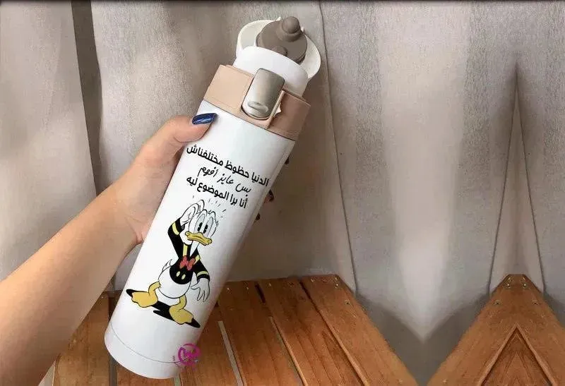 Thermal Mug with lock - Slim Shape-comics