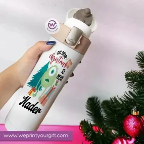 Thermal Mug with lock - Slim Shape- Monsters, Inc.-christmas