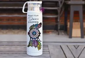 Thermal Thermos With Cup - Stainless Steel - Dream catcher