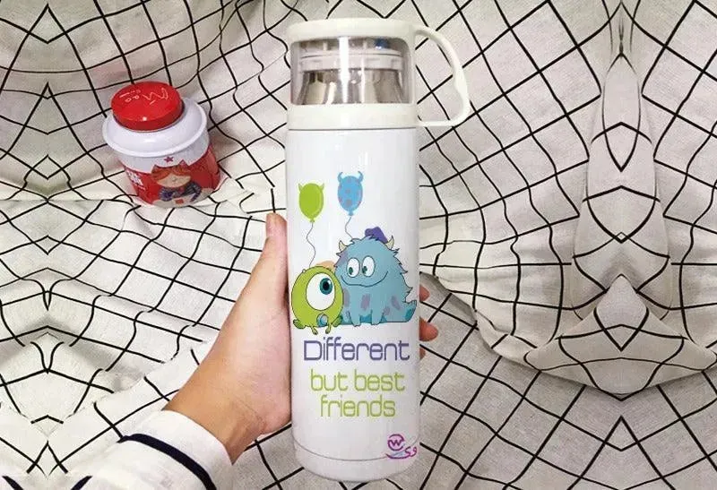 Thermal Thermos With Cup -Stainless Steel - Friends
