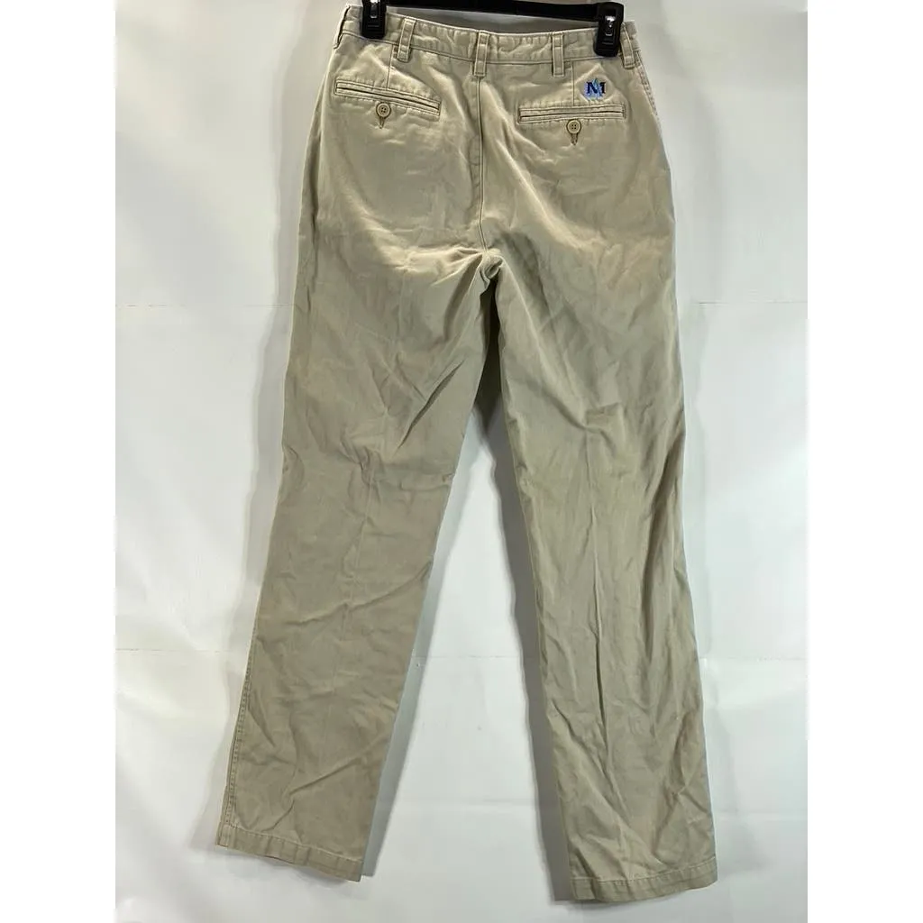 TOMMY HILFIGER Men's Tan Regular-Fit Straight-Leg Chino Pants SZ 30