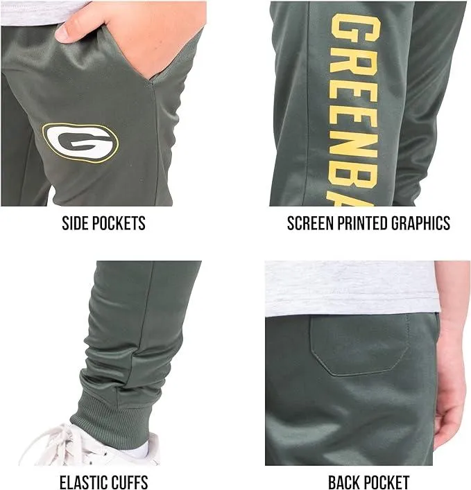 Ultra Game NFL Official Youth Super Soft Game Day Jogger Sweatpants, Chicago Bears|Chicago Bears