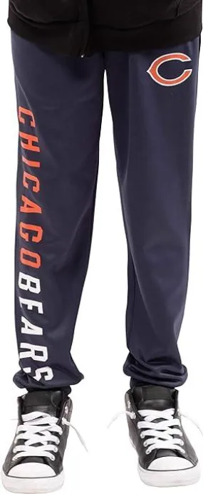 Ultra Game NFL Official Youth Super Soft Game Day Jogger Sweatpants, Chicago Bears|Chicago Bears