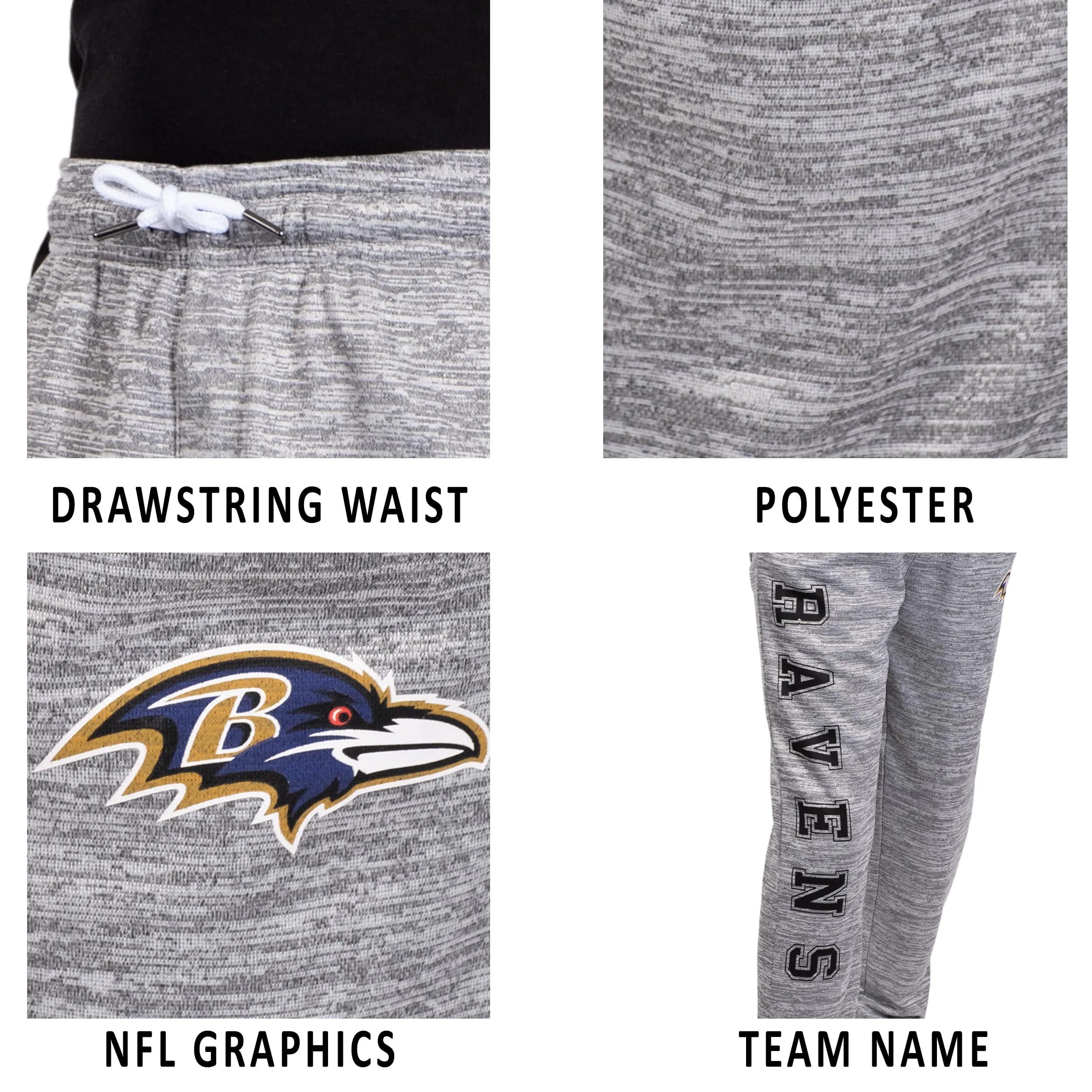 Ultra Game NFL Official Youth Super Soft Game Day Jogger Sweatpants, Chicago Bears|Chicago Bears