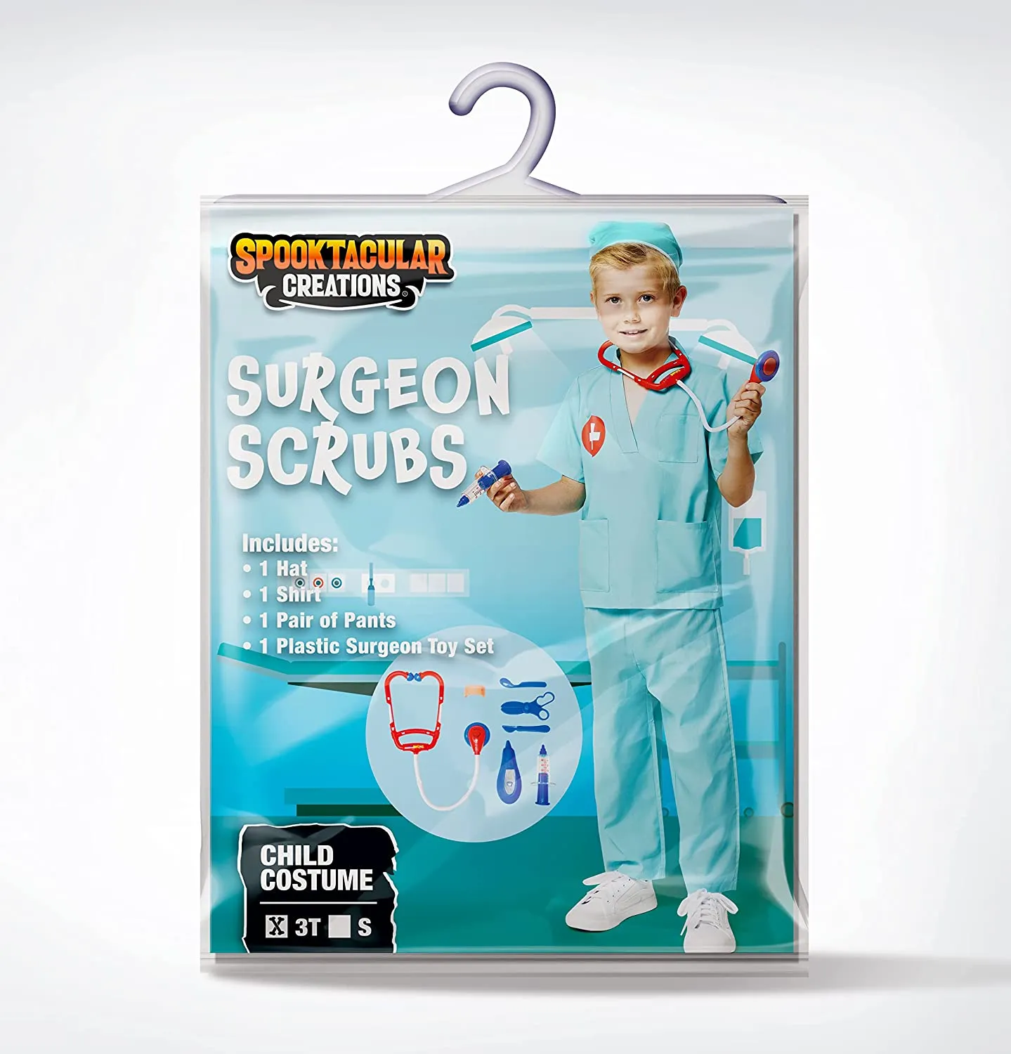 Unisex Kids Surgeon Scrubs Costume Set - Child