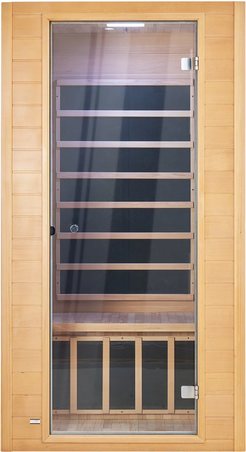 Vevor Wooden Sauna Far Infrared Home Spa for 1-2 Person 1400W New