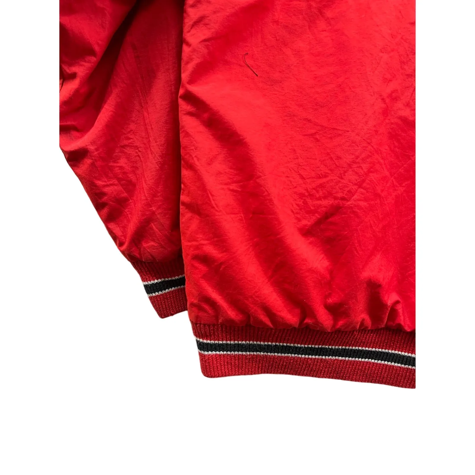 Vintage 1990's Starter Chicago Bulls NBA Team Embroidered Quilted Jacket