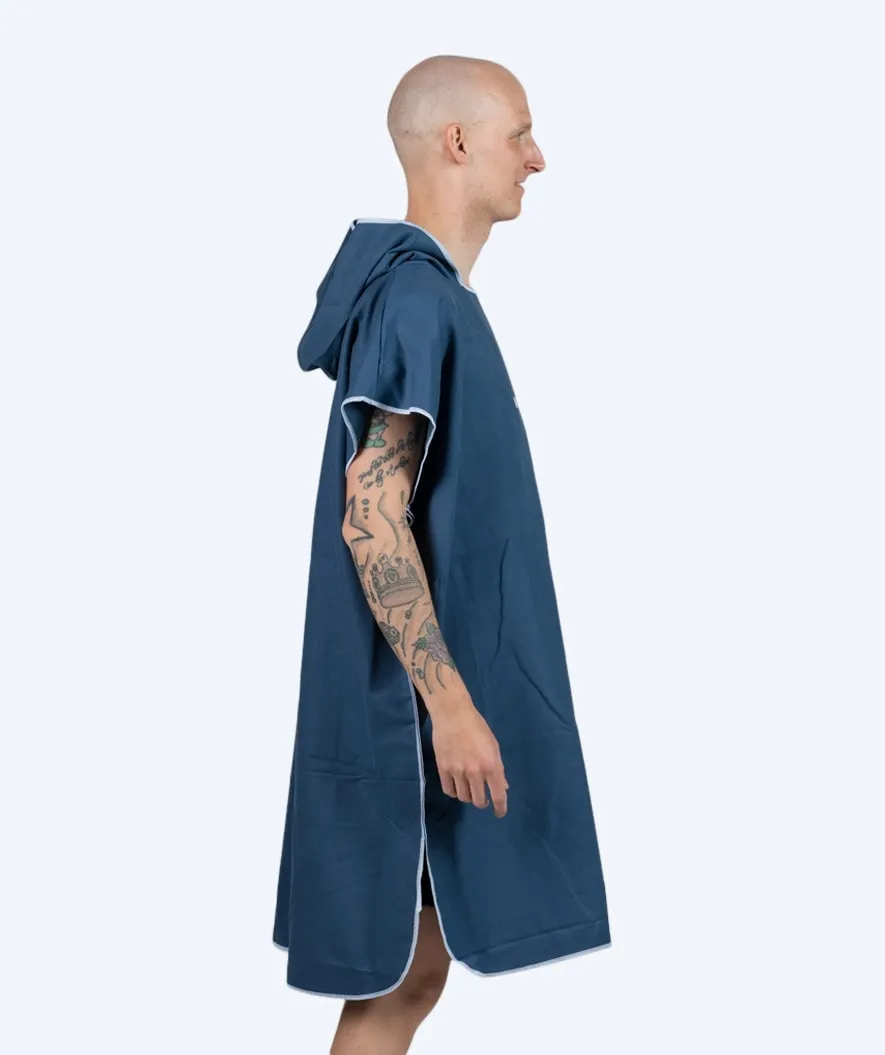 Watery badeponcho til voksne - Microfiber - Mørkeblå