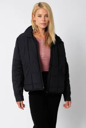 Weekender Black Quilted Puffer Jacket