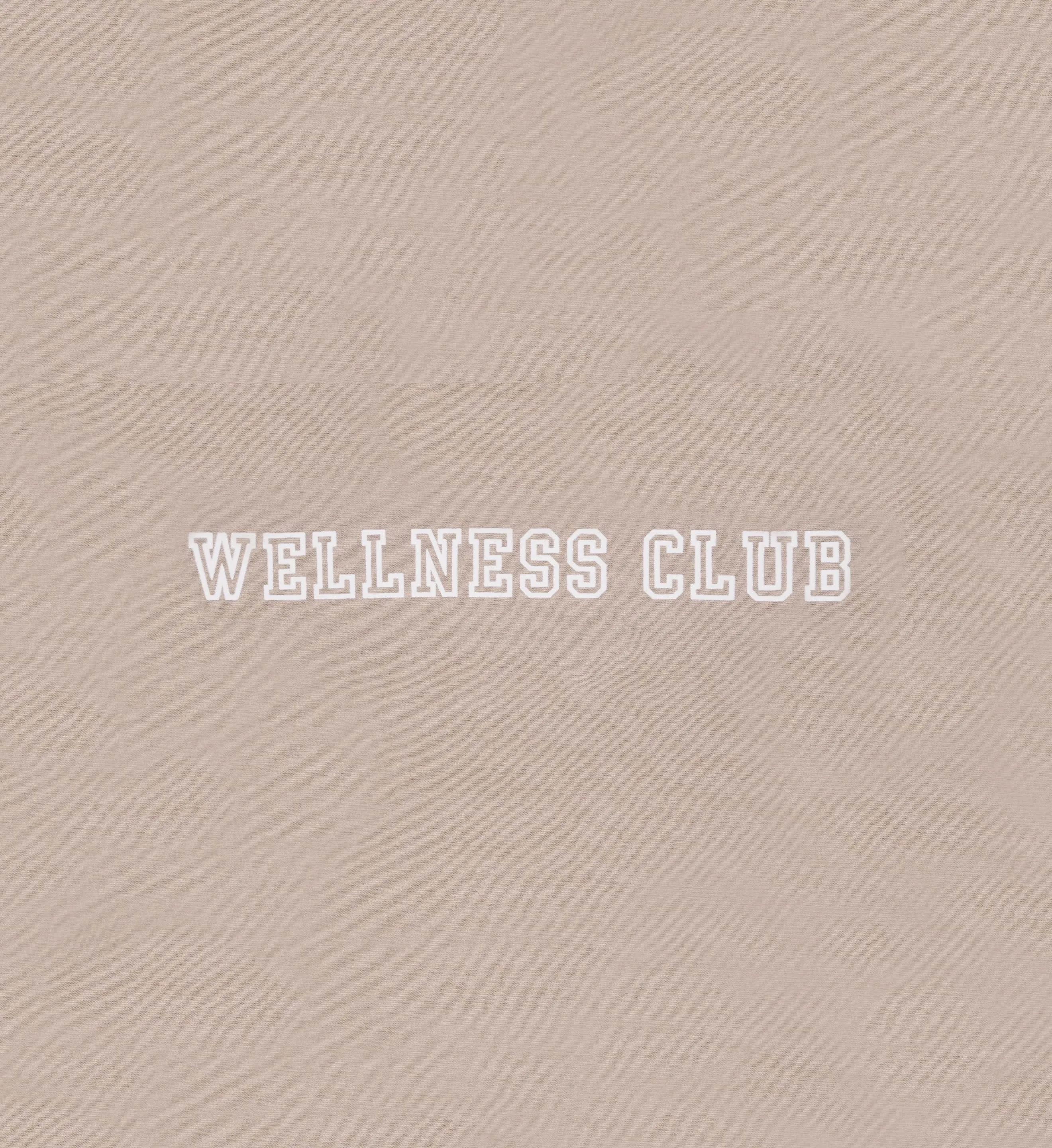 Wellness Club Flocked Sweatpant - Elephant/White